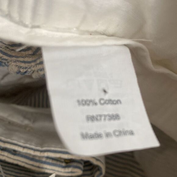 J. CREW NWT City Fit Pinstripe Seersucker Pants Blue White Stripe Ankle Straight - Picture 10 of 10